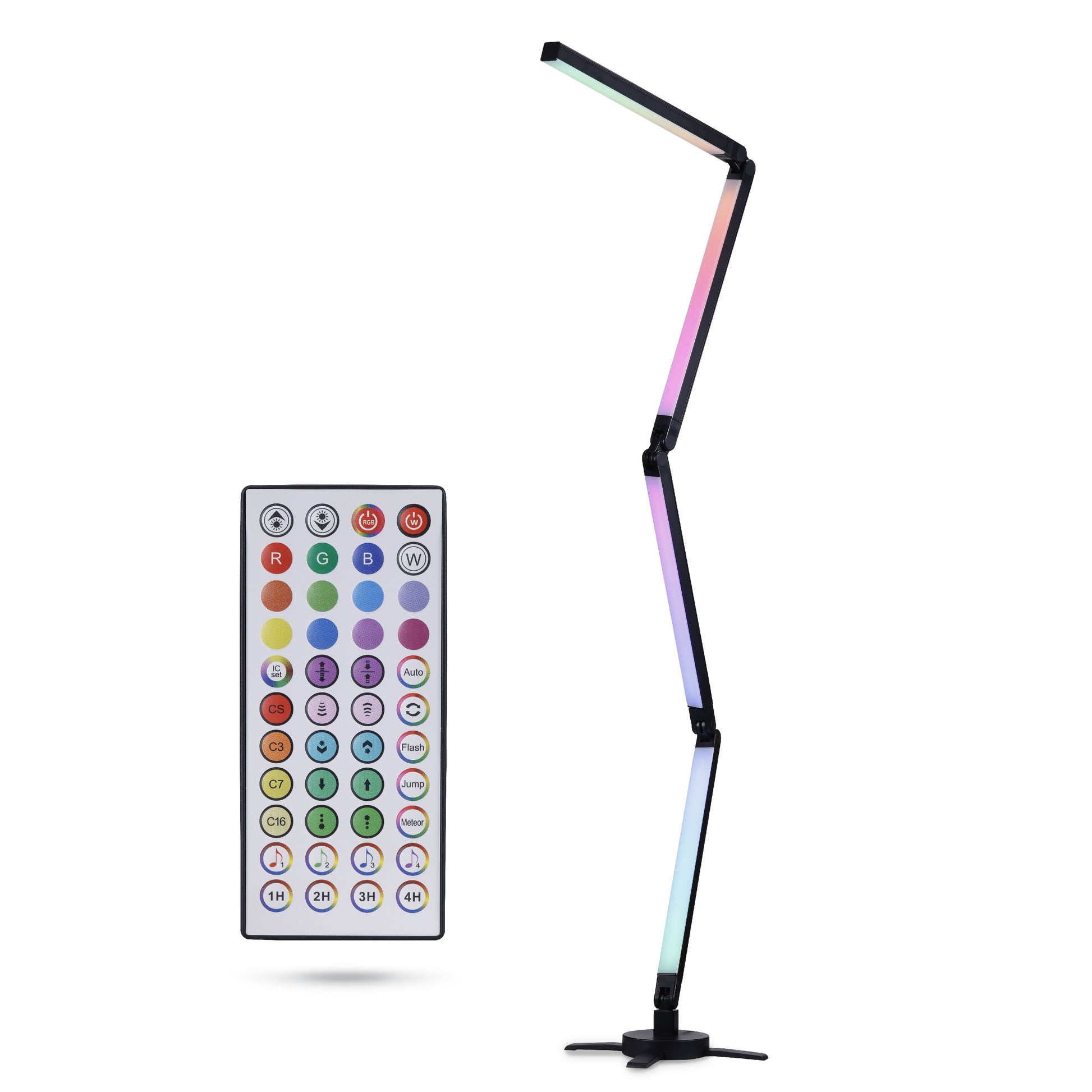 Bendable RGB Corner Light Bar - 56 Inch LED Floor Lamp, Music Reactive