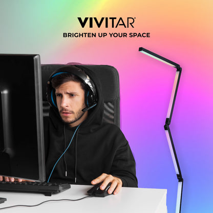 Bendable RGB Corner Light Bar - 56 Inch LED Floor Lamp, Music Reactive