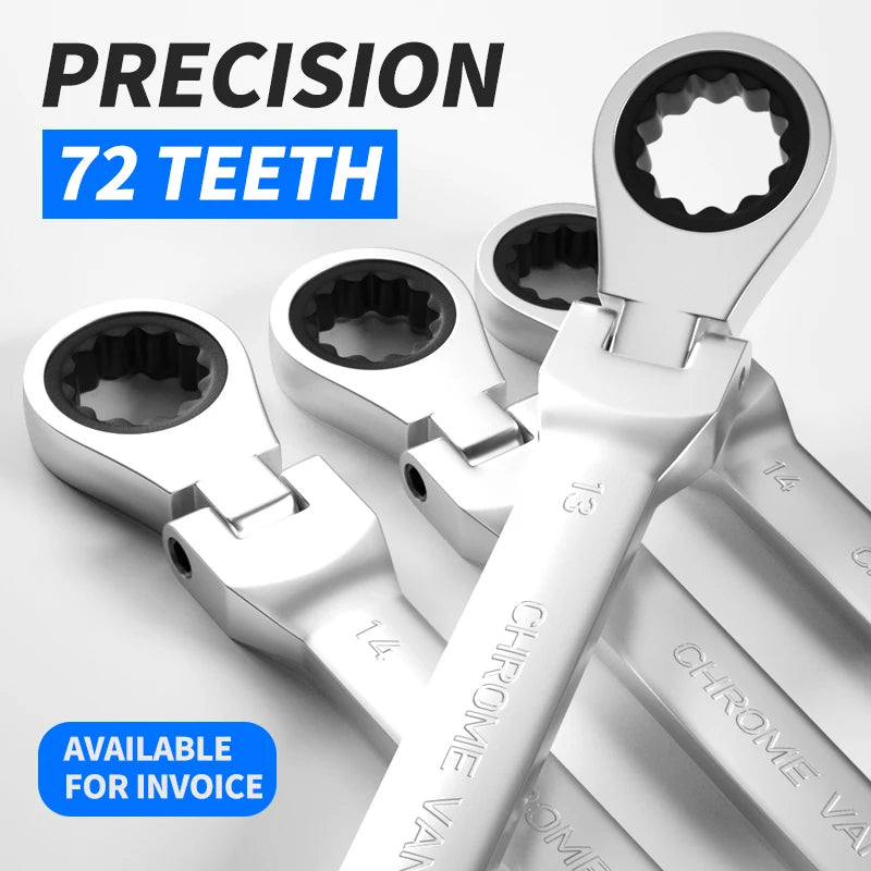 8-32Mm Movable Head Ratchet Wrenchdouble Head Dual-Use 