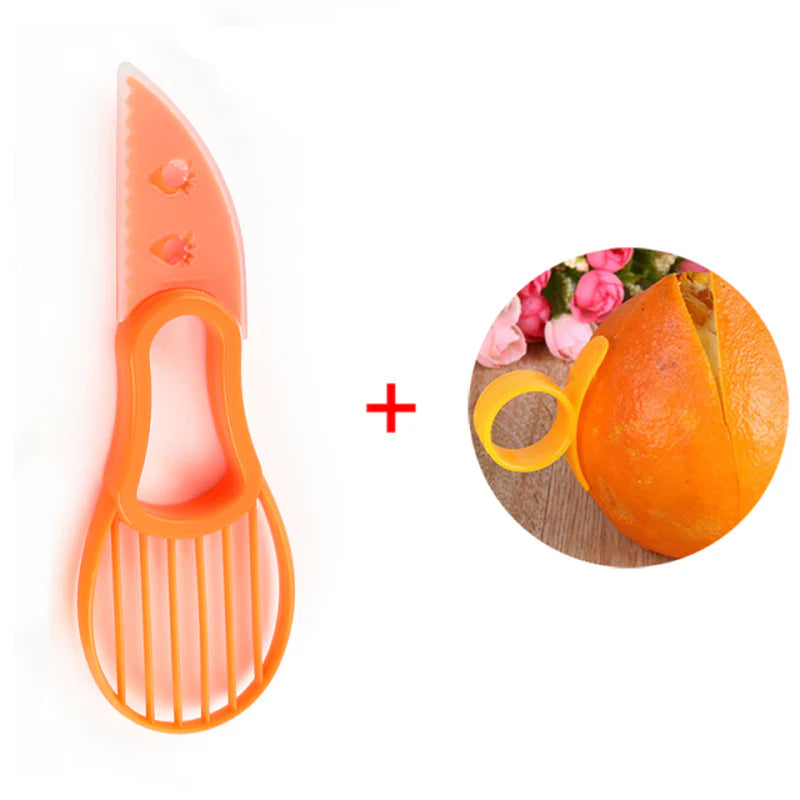 3 in 1 Avocado Slicer Shea Corer Butter Fruit Peeler