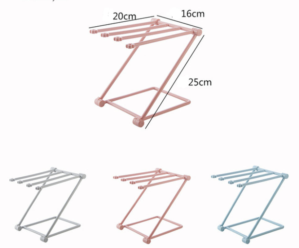 Foldable Dishcloth Shelf - Kitchen Accessory Organizer