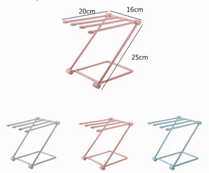 Foldable Dishcloth Shelf - Kitchen Accessory Organizer