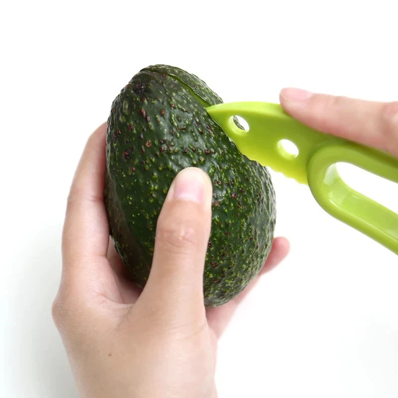 3 in 1 Avocado Slicer Shea Corer Butter Fruit Peeler