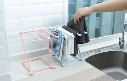 Foldable Dishcloth Shelf - Kitchen Accessory Organizer