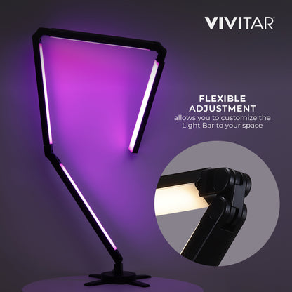 Bendable RGB Corner Light Bar - 56 Inch LED Floor Lamp, Music Reactive