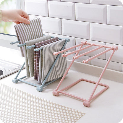 Foldable Dishcloth Shelf - Kitchen Accessory Organizer