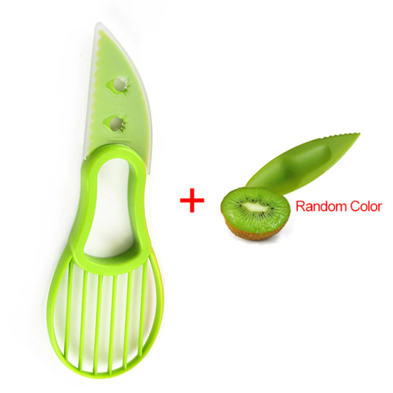3 in 1 Avocado Slicer Shea Corer Butter Fruit Peeler