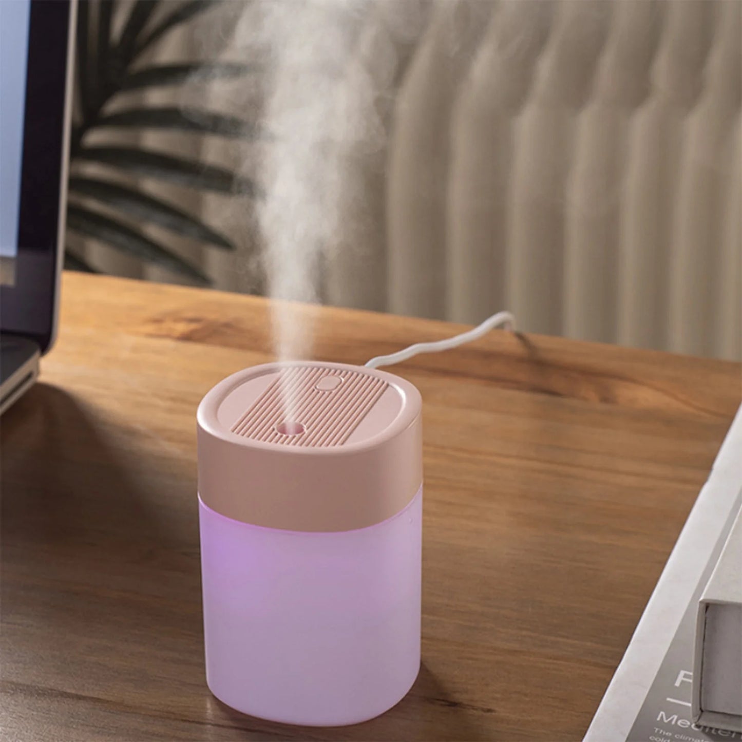 USB Humidifier with Light ,Smart Cool Mist Air Humidifier