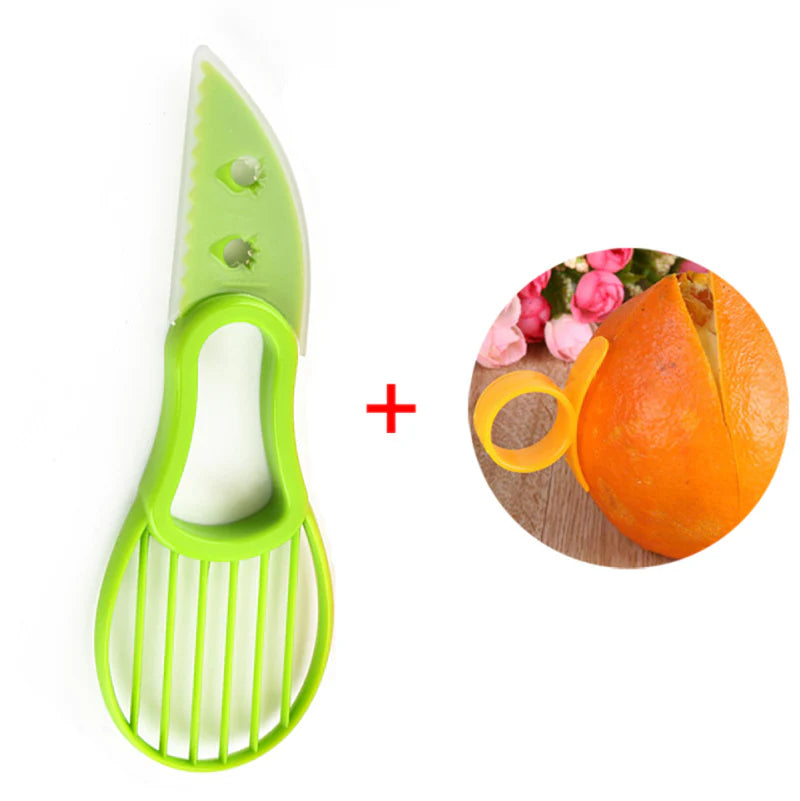 3 in 1 Avocado Slicer Shea Corer Butter Fruit Peeler
