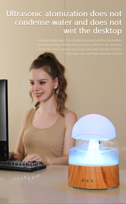 Rain Cloud Humidifier Aromatherapy Machine, Air Humidifier and Ultrasonic Aroma Diffuser