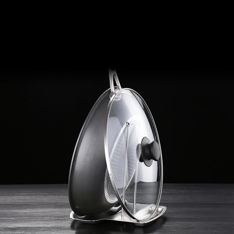 Detachable Stainless Steel Pot Lid Rack and Multifunctional Kitchen Utensil Holder