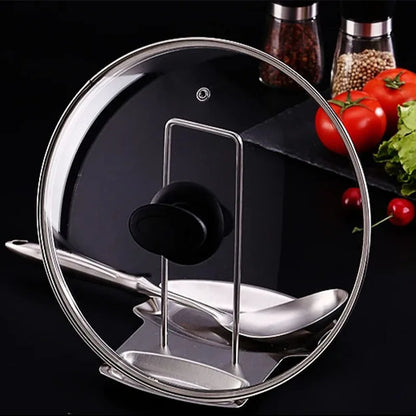 Detachable Stainless Steel Pot Lid Rack and Multifunctional Kitchen Utensil Holder